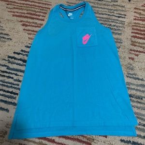 Blue Nike Racerback Tank